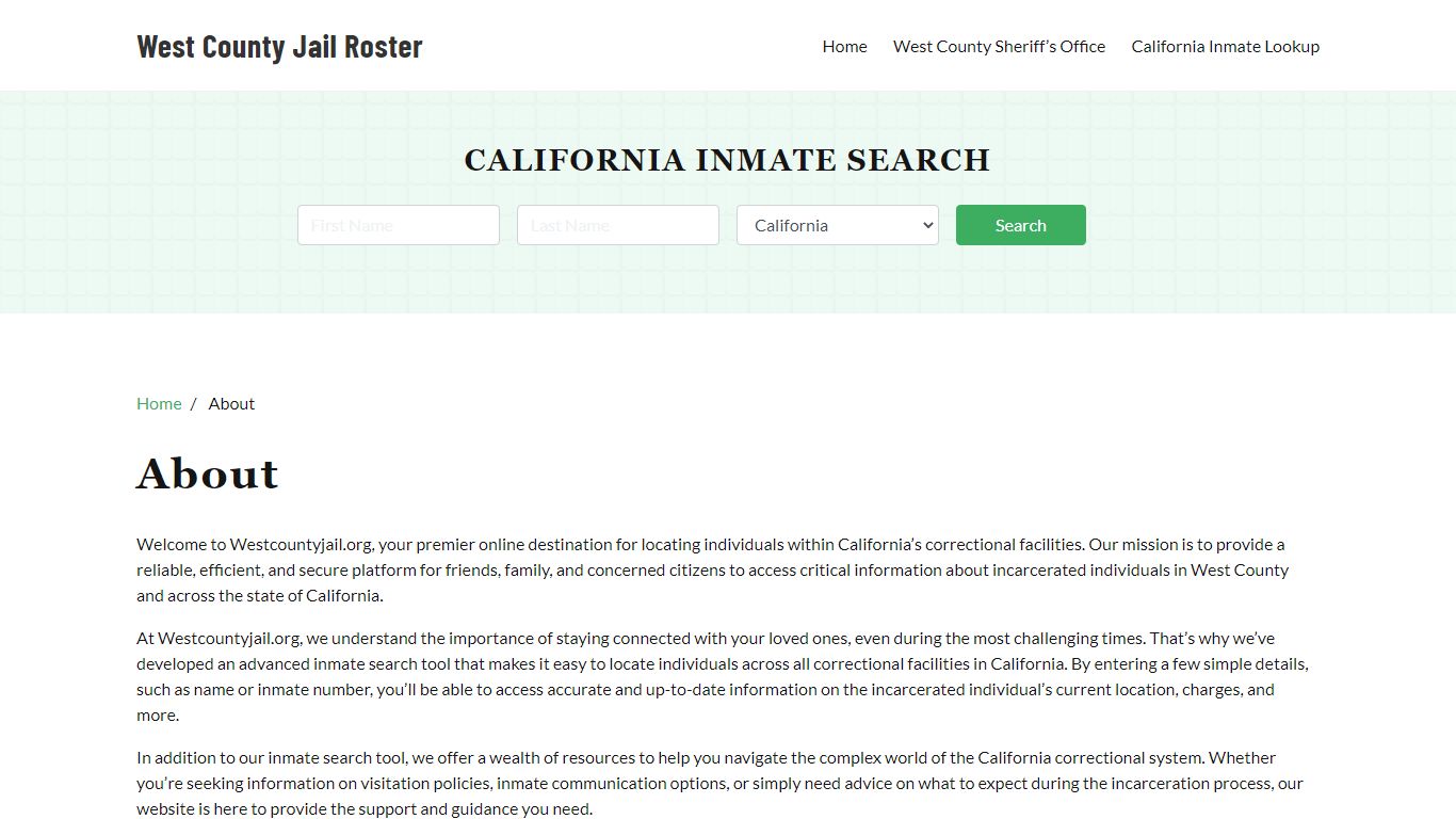 California Inmate Search